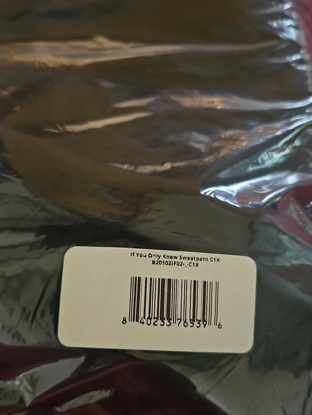 BEAUTIFUL DISASTER IF YOU ONLY KNEW JOGGER/SWEATPANT: BLACK: NEW IN PACKAGE: 1X_6